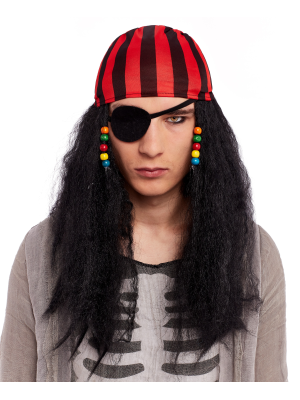 Wig Pirate with Scarf