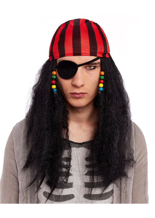Wig Pirate with Scarf