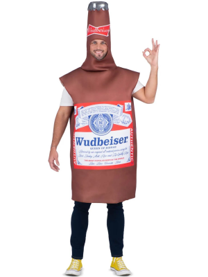 Disfraz de botella de Cerveza Wudbeiser