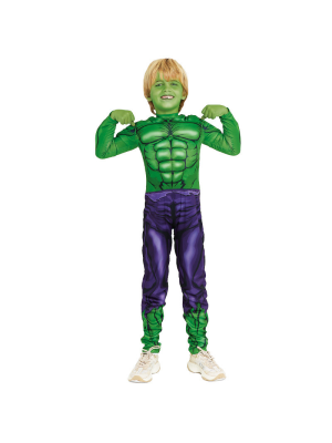 Disfraz de Heroe Verde Musculos Infantil