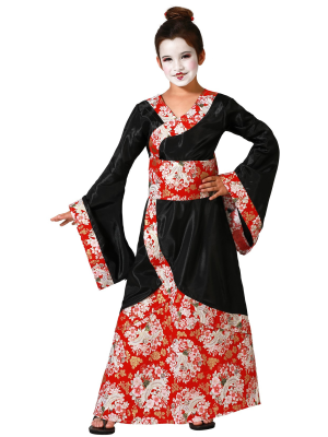 Disfraz de Geisha Negra Infantil