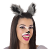 Diadema Orejas Lobo Gris