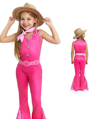 Disfraz de Muñeca Vaquera Barbie Niña
