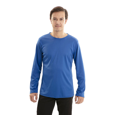 Camiseta Azul manga larga Adulto