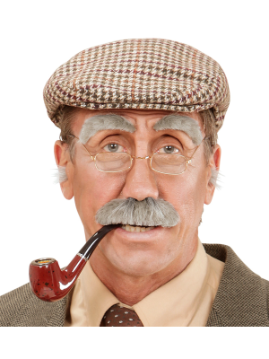 Bigote y Cejas canosas