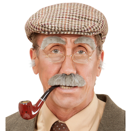 Bigote y Cejas canosas
