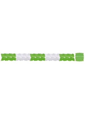 Garland Green and White Paper 3m