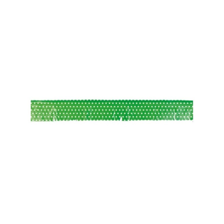 Gurnalda de Flecos Verde Lunar Blanco
