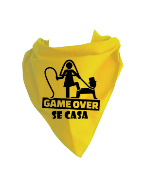 Pañuelo para despedidas Game Over Se Casa - pañuelo despedidas soltera y soltero