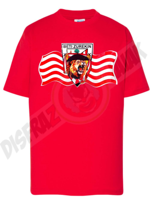 Camiseta Leon Beti Zurekin Rojo Infantil