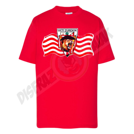 Camiseta Leon Como Aita Roja Infantil