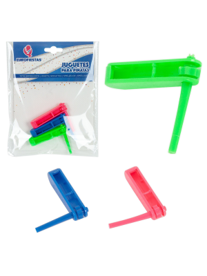 Bolsa con 3 carracas para piñatas