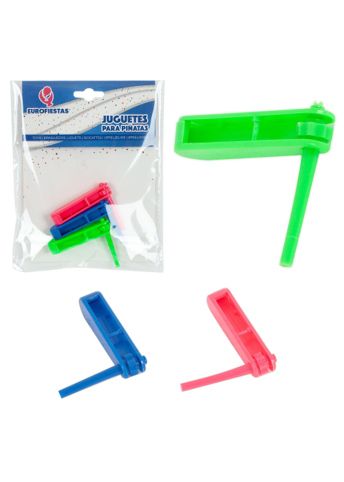 Bolsa con 3 carracas para piñatas