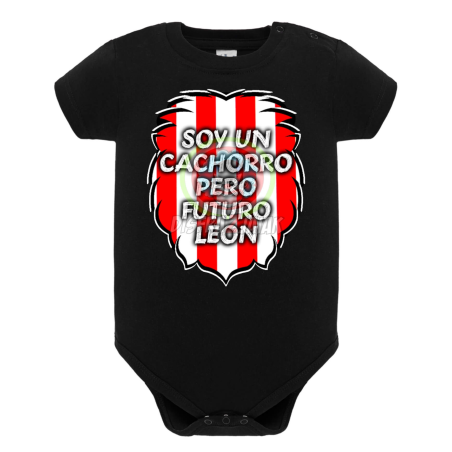 Body Leon Zurigorri Soy Un Cachorro... Negro Bebe