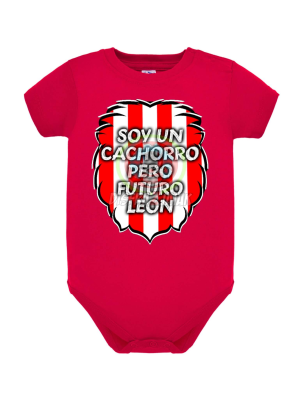 Body Leon Zurigorri Soy Un Cachorro... Rojo Bebe
