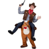 Disfraz De Caballo Con Jinete A Hombros Adulto