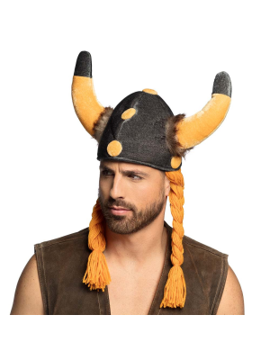 Casco Vikingo con Trenzas