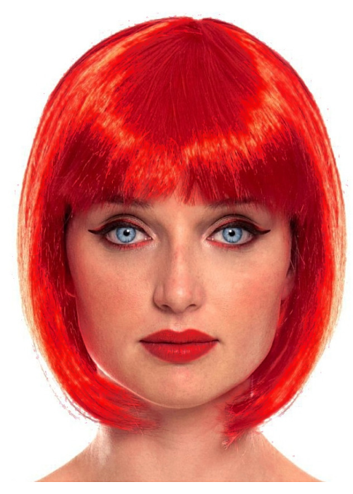 Peluca Charleston Roja