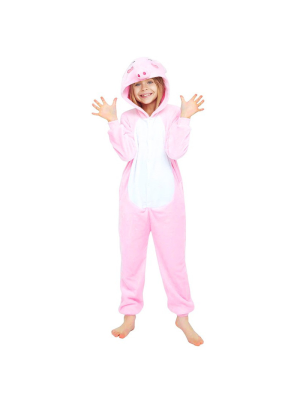 Costume De Cochon En Peluche