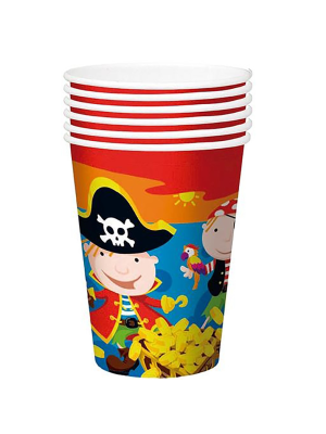 Vasos de Pirata 6 unid.