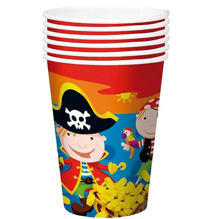Vasos de Pirata de 6 unid.