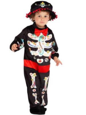 Disfraz de Esqueleto Catrino Bebe - Disfraces Calaveras y Catrinas