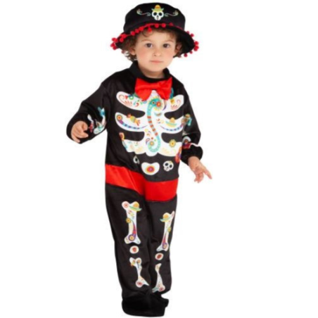 Disfraz de Esqueleto Catrino Bebe - Disfraces Calaveras y Catrinas