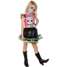 Disfraz de Esqueleto Vestido Colores Infantil