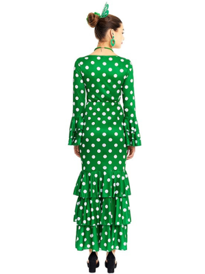 Disfraz de Sevillana verde mujer