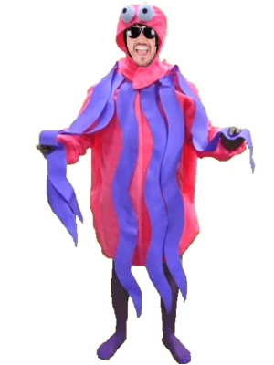 Disfraz de Pulpo Rosa Adulto