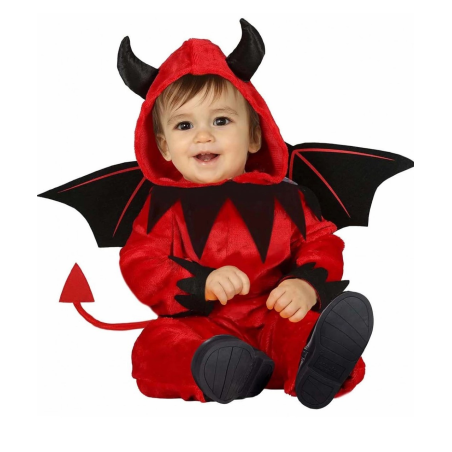 Disfraz de Diablo con Pajarita Bebe