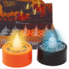 Vela Naranja o Negra con Luz