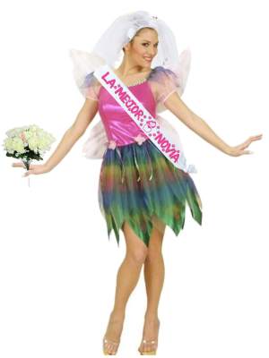 Disfraz de Novia Arcoiris - Disfraces despedidas Soltera