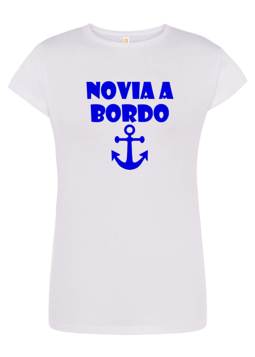 Camiseta Novia a Bordo Blanca - Camisetas Despedidas Soltera