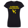Camiseta La que Has liado pollito Negra Mujer- Camisetas Despedidas Soltero