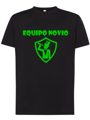 Camiseta Equipo Novio Negra - Camisetas Despedidas Soltero - Camisetas y Delantales para Despedidas