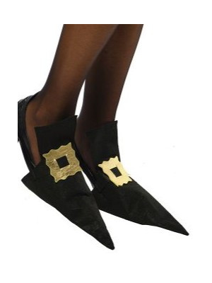 Cubrezapatos de Bruja con Hebilla Dorada