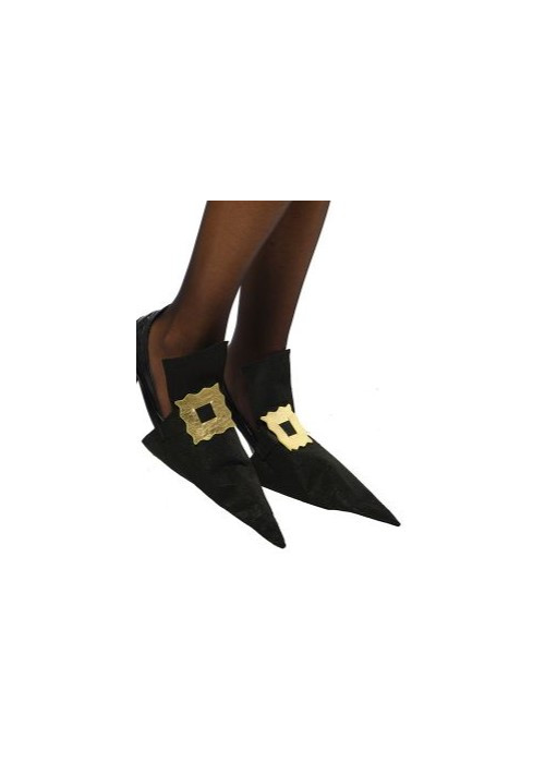 Cubrezapatos de Bruja con Hebilla Dorada