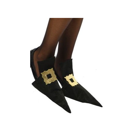 Cubrezapatos de Bruja con Hebilla Dorada