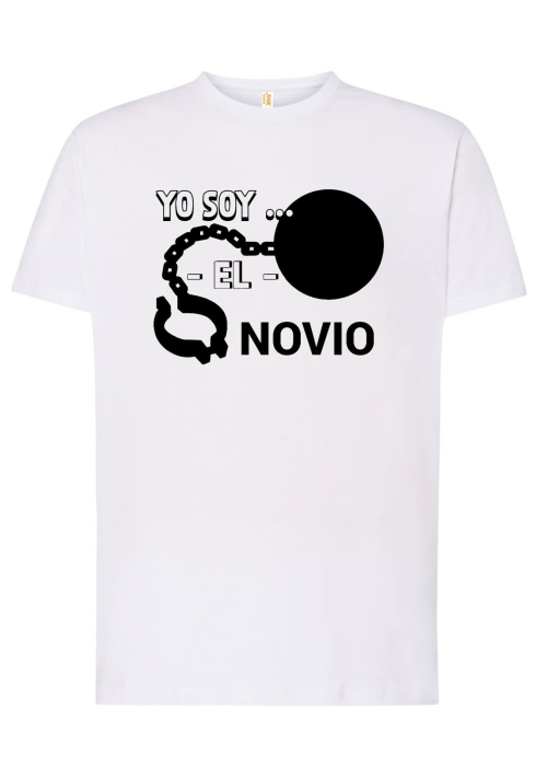 Camiseta Novio Preso Blanca - Camisetas Despedidas Soltero
