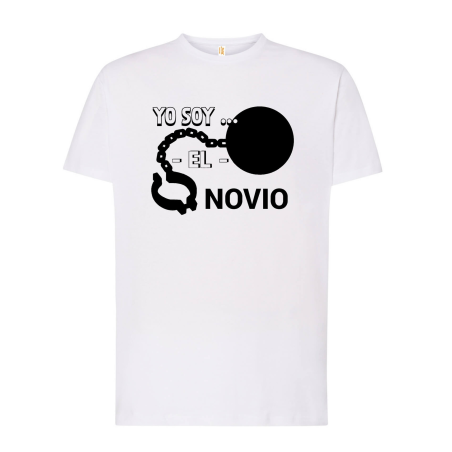 Camiseta Novio Preso Blanca - Camisetas Despedidas Soltero