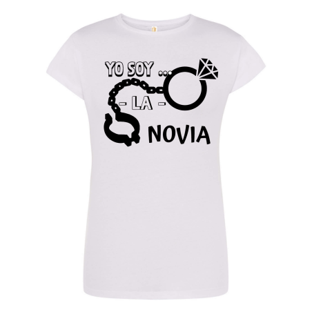Camiseta Novia presa Blanca - Camisetas Despedidas Soltera