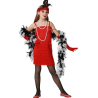 Disfraz de Charleston Flecos Rojo Infantil