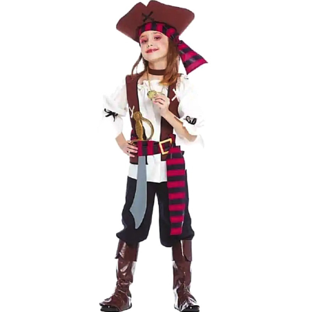 Disfraz de Piratesa Siete Mares Niña