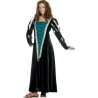 Disfraz de Reina Medieval Negro Leonor Aquitania - Disfraces Medievales