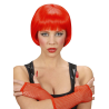 Peluca Rave Roja - Complementos Disfraces Halloween