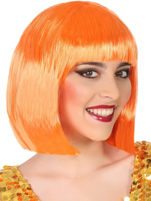 Peluca Melena Charleston Naranja