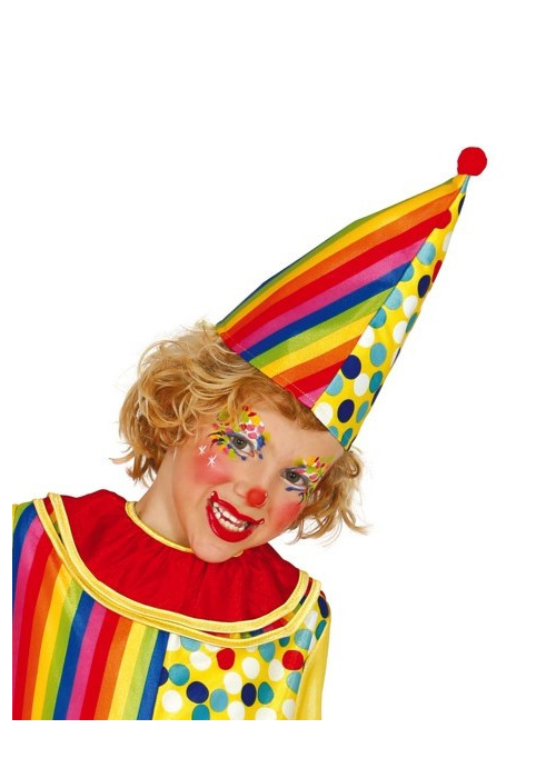 Gorro Payaso Tela Arcoiris