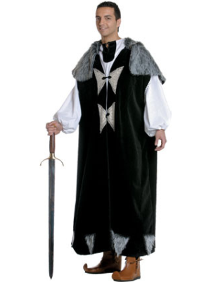 Costume De Roi Médiéval Bleu