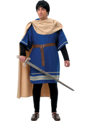 Disfraz de Rey Medieval Azul con Capa Hombre - Disfraces Medievales